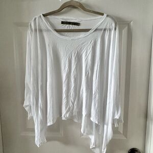 Enza Costa asymmetrical white top